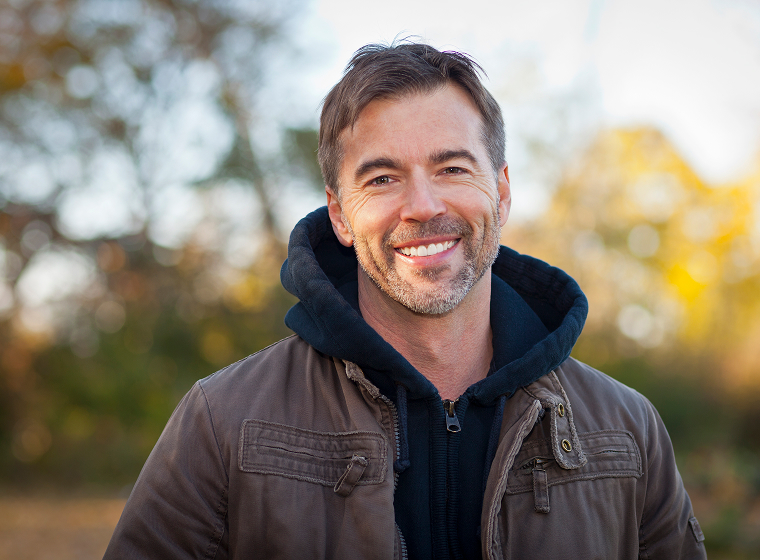 smiling man